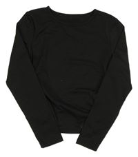 Čierne crop tričko