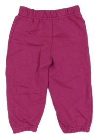 Tmavoružové tepláky Ergee