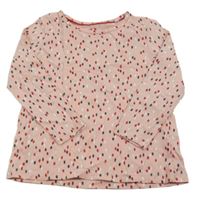 Svetloružové vzorované tričko Lupilu