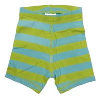 Zeleno-modré pruhované kraťasy H&M