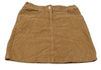 Hnedá menšestrová sukňa F&F