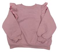 Ružová mikina s volánikmi H&M