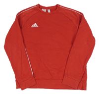 Červená mikina s logem Adidas