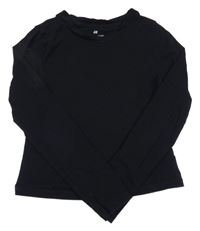 Čierne crop tričko H&M