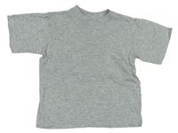 Sivé melírované tričko