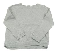 Svetlosivá melírovaná mikina s hvězdami z kamínků H&M