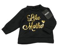 Nové - Čierna mikina s nápisom