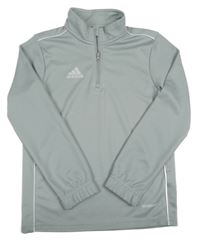 Světlešedá sportovní mikina s logem Adidas