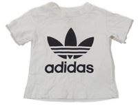 Bílé tričko s logem Adidas