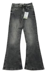 Nové - Šedé teplákové flare rifle Denim Co.