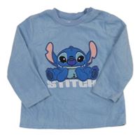 Modrá fleecová mikina so Stitchem Primark