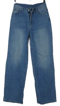 Dámské světlemodré široké rifle Shein 