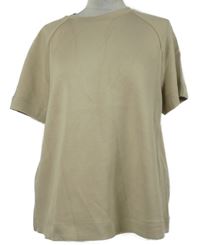 Dámske béžové teplákové tričko M&S