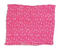 Neónově ružový bodkovaná ý žabičkový bandeau top Candy couture