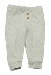 Bielo-sivé melírované tepláky s gombíky Impidimpi