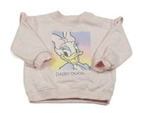 Světlerůžová melírovaná mikina s Daisy Disney