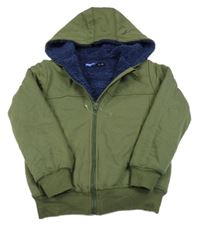 Khaki zateplená prepínaci mikina s kapucňou Pepperts