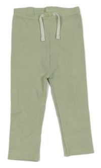 Světlezelené žebrované legíny Primark