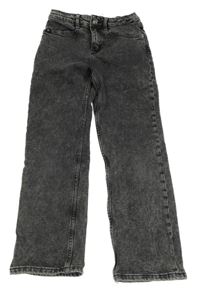 Černo-bílé melírované rifle Calvin Klein