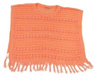 Neónově ružová pletená perforovaná vesta Matalan