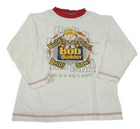Bielo-červené tričko s Bořkem stavitelem
