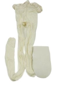 Smetanové perforované silonky 