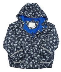 Tmavomodrá nepromokavá jarní bunda s kapucí Kiki&Koko