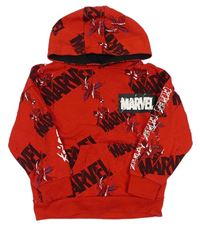 Červená mikina s logom a kapucňou Marvel