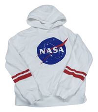 Biela mikina s kapucí - NASA H&M