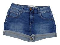 Modré rifľové kraťasy Denim Co.