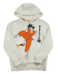 Bílá mikina s DragonBall a kapucí