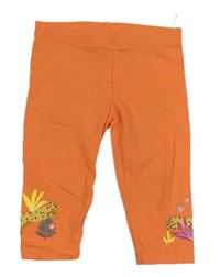 Oranžové crop legíny s potiskem C&A