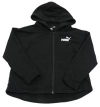 Černá propínací mikina s kapucí Puma