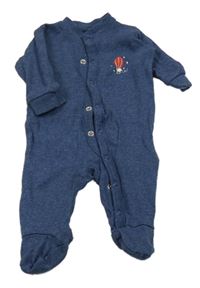 Tmavomodrý melírovaný overal s balónem Lupilu