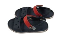 Nové - Tmavomodro-červené gumové sandály Crocs vel.29