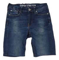 Tmavomodré rifľové kraťasy Denim Co.
