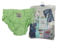 Nové - 8x farebné slipy s dinosaurami Primark