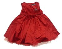 Červené saténové slávnostní šaty s Kitty zn. H&M