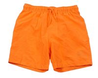 Neónově oranžové plážové kraťasy Primark