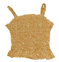 Okrovo-biely vzorovaný žabičkový blúzková ý top Primark