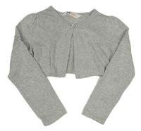 Strieborné trblietavé svetrové bolerko H&M