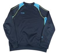 Tmavomodro-tyrkysová sportovní mikina Jako 