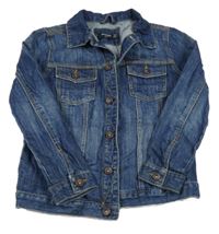 Tmavomodrá riflová bunda Mango