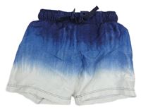Tmavomodro-biele plážové kraťasy H&M
