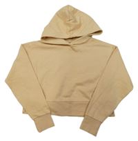 Béžová crop oversize mikina s kapucňou Matalan