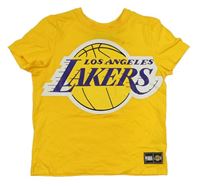 Tmavožlté tričko s míčem - LAKERS zn. PRIMARK