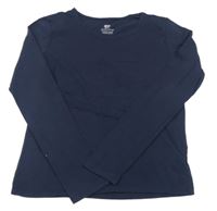 Tmavomodré tričko H&M