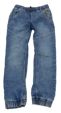 Modré plísňové cuff teplákové rifle YIGGA