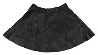 Čierna koženková sukňa H&M