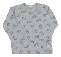 Svetlomodré tričko s ježečky Benetton